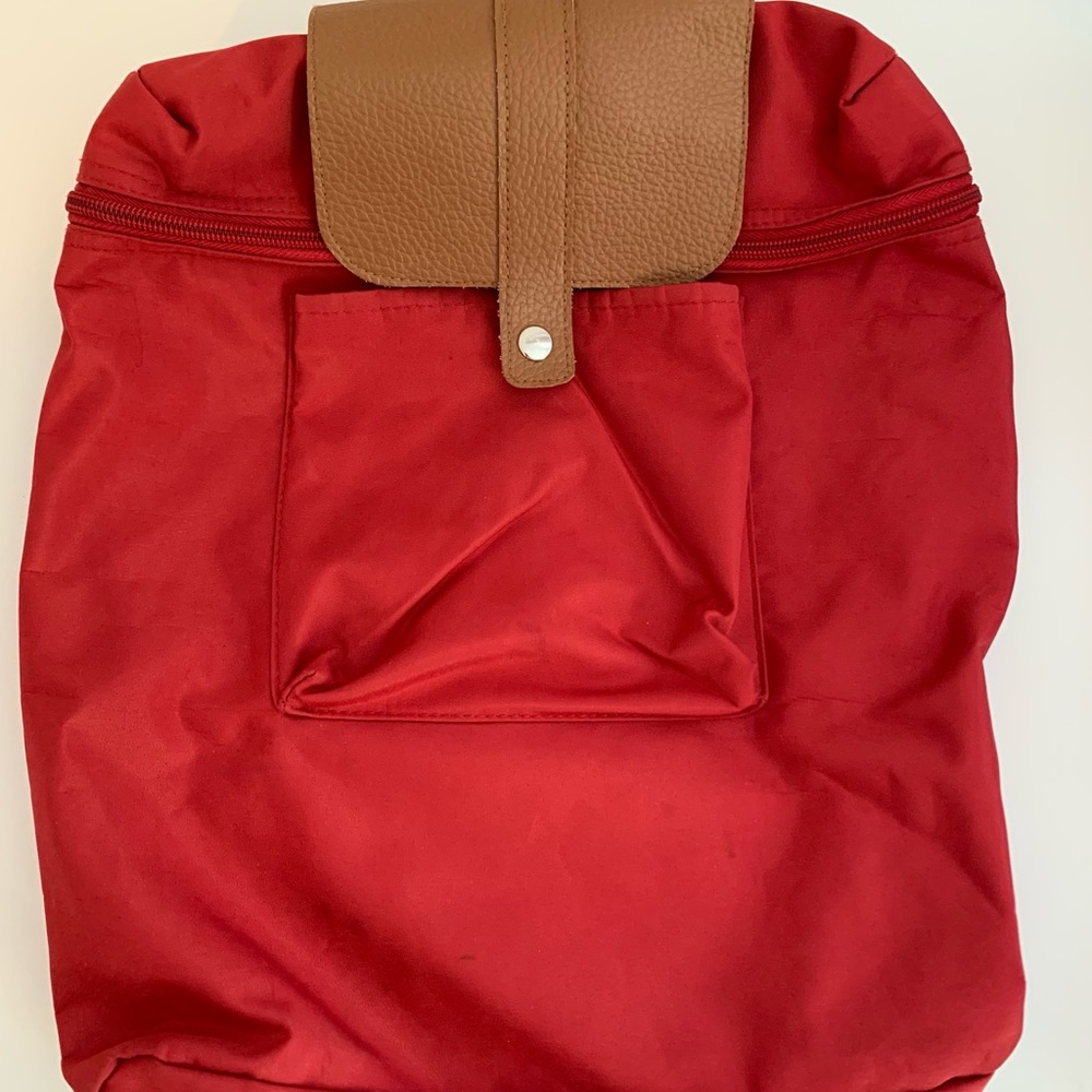 Red Nylon Lightweight backpack